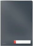 Leitz A4 Privacy Sichth&uuml;lle, Ideal f&uuml;r 40 Blatt, Samtgrau, Cosy-Serie, 47080089