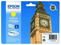 Epson T7034 Tintenpatrone Big Ben, Singlepack gelb, Large