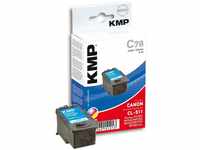 KMP Tintenkartusche für Canon Pixma iP2700/MP240, C78, color