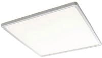 Casa Nova LED-Deckenleuchte - Silbergrau - Wei&szlig; - Kunststoff - 42 x 42 cm