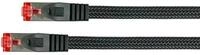 PYTHON Cat.6 RJ45 Ethernet LAN Patchkabel mit Rastnasenschutz und Nylongeflecht,