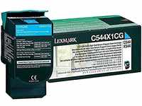 Lexmark C544X1CG C544, X544 Tonerkartusche 4.000 Seiten Rückgabe, cyan