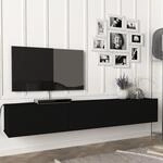 [en.casa] Fernsehschrank Vihti mit 3 Stauf&auml;chern Lowboard 180x31x29,5cm...