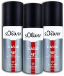 3 er Pack S.Oliver Men Deospray Deodorant 3 x 150 ml