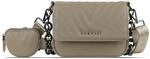 bugatti Sira kleine Schultertasche f&uuml;r Damen - edle Mini-Umh&auml;ngetasche mit Kette,