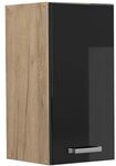 Vicco H&auml;ngeschrank R-Line, Schwarz Hochglanz, 30 cm, zur freien Kombination