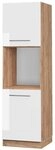 Vicco Herdumbauschrank Fame-Line, Wei&szlig; Hochglanz, 60 cm