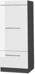 Vicco Mikrowellenschrank Fame-Line, Wei&szlig; Hochglanz, 60 cm, zur Kombination mit