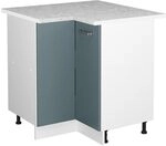 Vicco Eckunterschrank R-Line, Blau-Grau, 75.6 cm