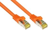 Good Connections RJ45 Ethernet LAN Patchkabel mit Cat. 7 Rohkabel und Rastnasenschutz