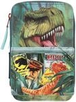 Depesche 11757 Dino World Danger-Gef&uuml;llte 3-Fach Federtasche mit Trex Motiv,