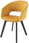 Riess Ambiente Design Stuhl Nordic Star senfgelb Strukturstoff Holzbeine...