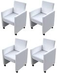 vidaXL 4 Cocktailsessel Sessel Stuhlgruppe Sitzgruppe Esszimmerst&uuml;hle St&uuml;hle Stuhl
