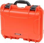 Koffer, kein Schaumstoff, 38 cm lang, 31 cm breit, Orange
