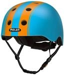 Melon Fahrradhelm &raquo;Double Orange Blue&laquo; f&uuml;r Damen, Herren und Kinder | Leichter &