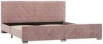 vidaXL Polsterbett Klassisch Bett Doppelbett Stoffbett Ehebett Schlafzimmerbett