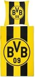 Dortmund Borussia BVB Bettw&auml;sche Blockstreifen 135 x 200 cm