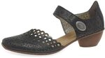 Rieker Damenschuhe mit Absatz 43711, Schwarz, 38 EU
