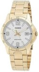 Casio Herren-Armbanduhr Quarz Classic Edelstahlarmband Gold Messinggeh&auml;use