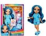 Rainbow High Junior High PJ Party - Skyler (Blau) - 22 cm Puppe mit weichem