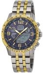 ETT Eco Tech Time Funk Solar Weltzeit Herren Uhr Chronograph mit Titan Armband