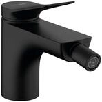 hansgrohe Einhebel-Bidetmischer Vivenis, Bidetarmatur mit Zugstange, Mattschwarz