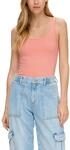 s.Oliver Damen T-Shirt &ndash; Slim Fit, Baumwolljersey, &auml;rmellos mit U-Ausschnitt