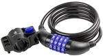M-Wave Zahlen-Spiralkabelschloss DS 8.15, black, 1500 mm