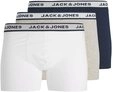 Jack & Jones Men's JACSOLID Boxer Briefs 3 Pack Boxershorts, Light Grey Jack & Jones Men's JACSOLID Boxer Briefs 3 Pack Boxershorts, Light Grey