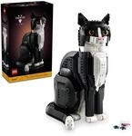 Lego Ideas 21349 Schwarz-wei&szlig;e Katze, Wohnaccessoire, Geschenkidee f&uuml;r