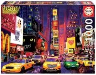 Educa 18499, Time Square, Leuchtpuzzle, 1000 Teile Puzzle f&uuml;r Erwachsene und...