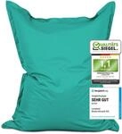 Lumaland Riesen-Sitzsack XXL 140x180 cm | Wasserfestes Indoor & Outdoor Liegekissen