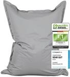 Lumaland Riesen-Sitzsack XXL 140x180 cm | Wasserfestes Indoor & Outdoor Liegekissen