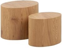 AC Design Furniture Rico Couchtisch 2er-Set &ndash; Platzsparende Beistelltische in