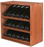PROREGAL Modulares Weinregal VINCELLAR MOD | HxBxT 60x60x30cm | Schr&auml;g Modul...