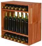 PROREGAL Modulares Weinregal VINCELLAR MOD | HxBxT 60x60x30cm | Standflaschen...