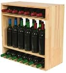 PROREGAL Modulares Weinregal VINCELLAR MOD | HxBxT 60x60x30cm | Standflaschen...