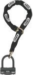 ABUS Schloss-Ketten-Kombi - Granit 58 + 12KS Black Loop - Motorradschloss aus