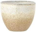 Bloomingville Paula Tasse &ndash; Steingut, Natur, ohne Henkel, stapelbar, D8xH7 cm