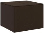 vidaXL Gartentruhe Braun 291L Poly Rattan