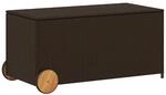 vidaXL Gartentruhe mit Rollen, Kissenbox Auflagenbox mit Deckel, Gartenbox Garten