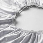 ESTELLA Spannbetttuch Samt Velours | Weiss | Frottee | 100x200 cm | passend f&uuml;r
