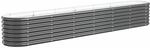 vidaXL Hochbeet Verzinkter Stahl 260x40x36 cm Anthrazit
