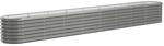 vidaXL Hochbeet Verzinkter Stahl 332x40x36 cm Grau