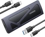 UGREEN NVMe M.2 USB 3.2 SSD Geh&auml;use-Adapter mit K&uuml;hlkissen 10 Gbps f&uuml;r NVMe PCIe