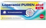 Loperamid PUREN akut 6 Schmelztabletten - schnelle Hilfe bei akutem Durchfall,