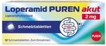 Loperamid PUREN akut 12 Schmelztabletten - schnelle Hilfe bei akutem Durchfall,