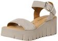 Tamaris Damen Sandalette mit Keilabsatz, braun, 39 EU