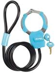 MASTER LOCK Kabelschloss mit Schl&uuml;ssel [Kabel 1m] 8275EURDPROBLU &ndash; Ideal f&uuml;r