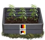 GARANTIA ERGO QUADRO M Hochbeet-System Stone 4 Paneele inkl. Verbinder | Werkzeuglose